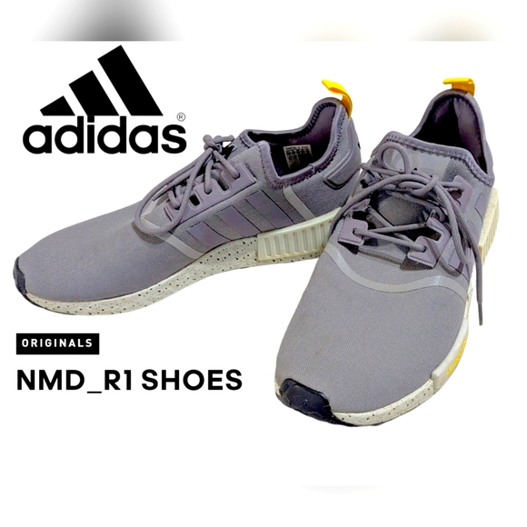 adidas Other - Adidas Size 12 men's EUC, NMD_R1 in grey w/yellow accents *sold out online*